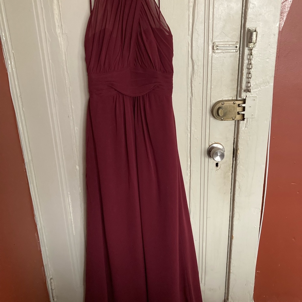 Alfred Angelo Sz 8 Burgundy Bridesmaid Dress